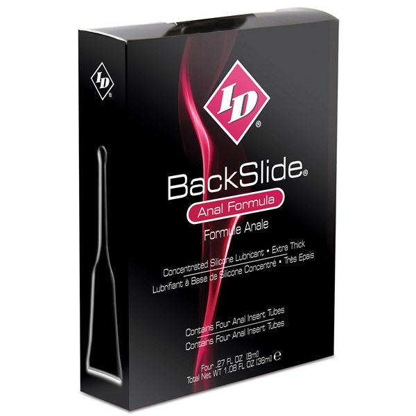 ID BackSlide Anal Insert Tube - Box of 4