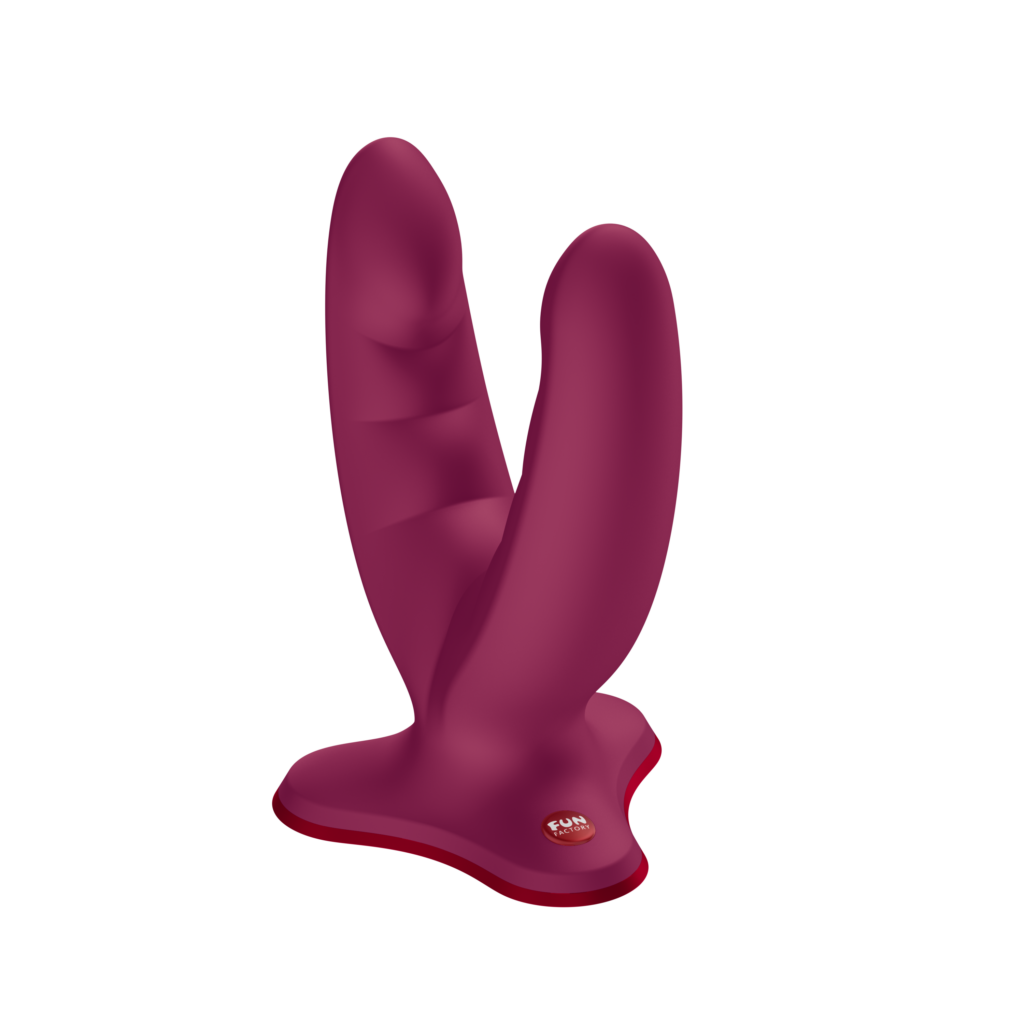 Fun Factory Ryde Double Dildo - Wine Red