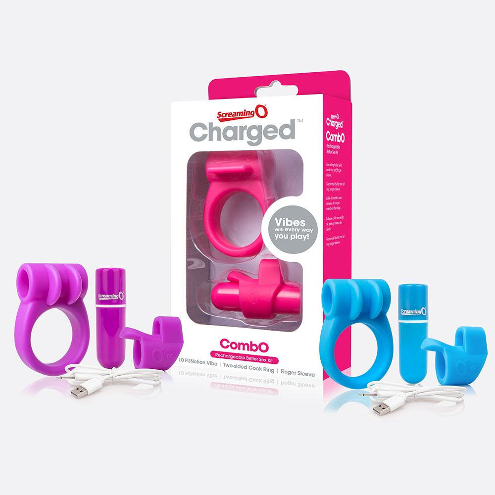 Screaming O Charged CombO Kit Vibrating Ring Set