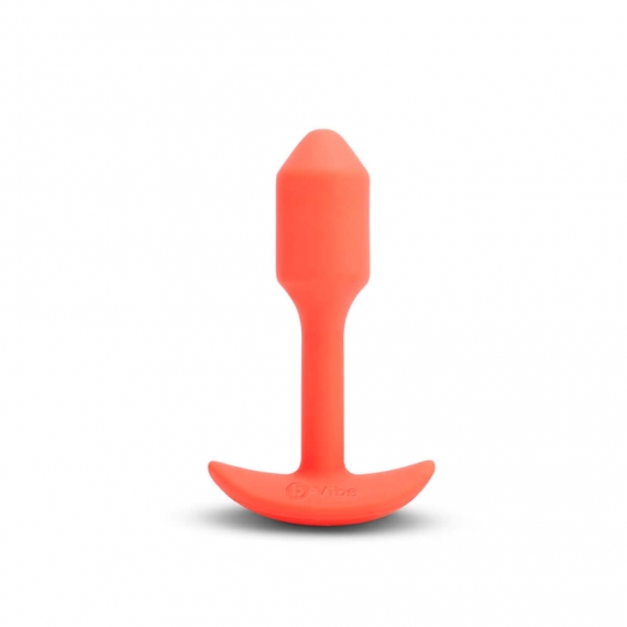B-vibe Vibrating Snug Plug 1 Orange
