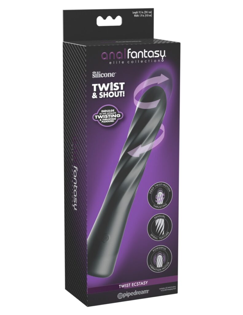 Pipedream Anal Fantasy Elite Twist Ecstasy - Black